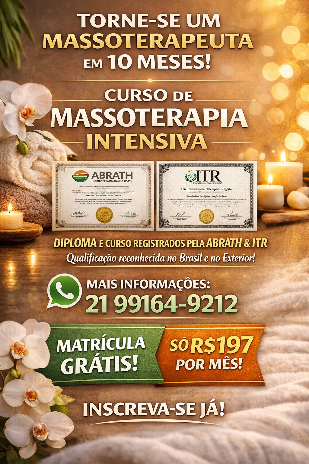 Curso de Massoterapia Intensiva